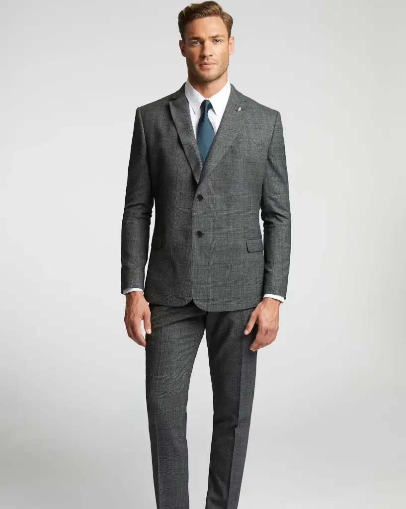 Wool Rich Check Suit