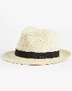 Foldable straw fedora hat