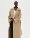 Double-breasted trench coat