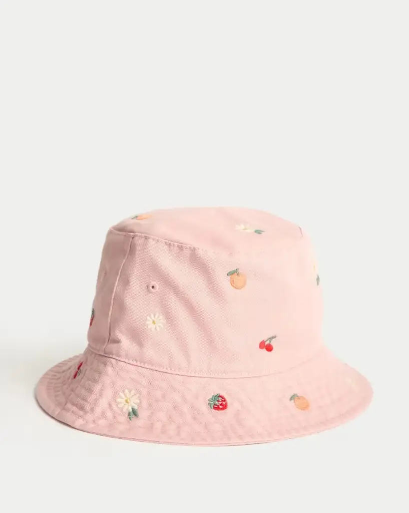 Kids' Embroidered Bucket Hat