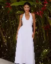 Draped midi dress