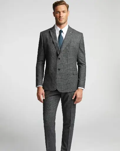 Wool Rich Check Suit