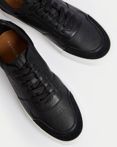 Leather Lace Up Trainers 