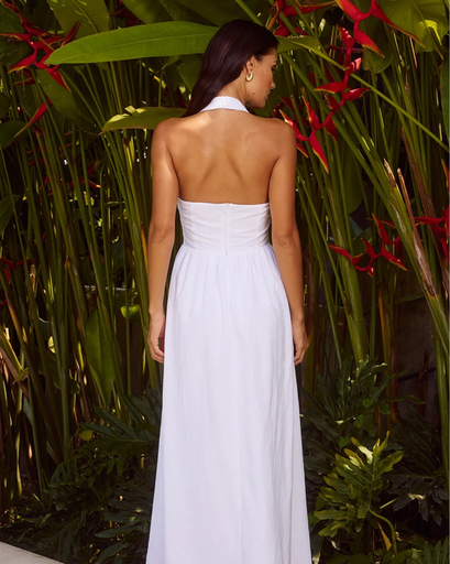 Draped midi dress