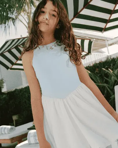 Pure Cotton Broderie Dress