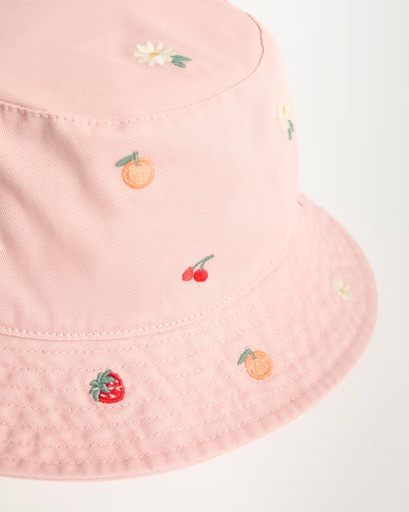 Kids' Embroidered Bucket Hat