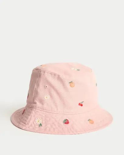 Kids' Embroidered Bucket Hat