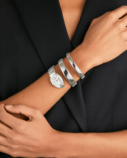 Serpenti Tubogas diamond watch